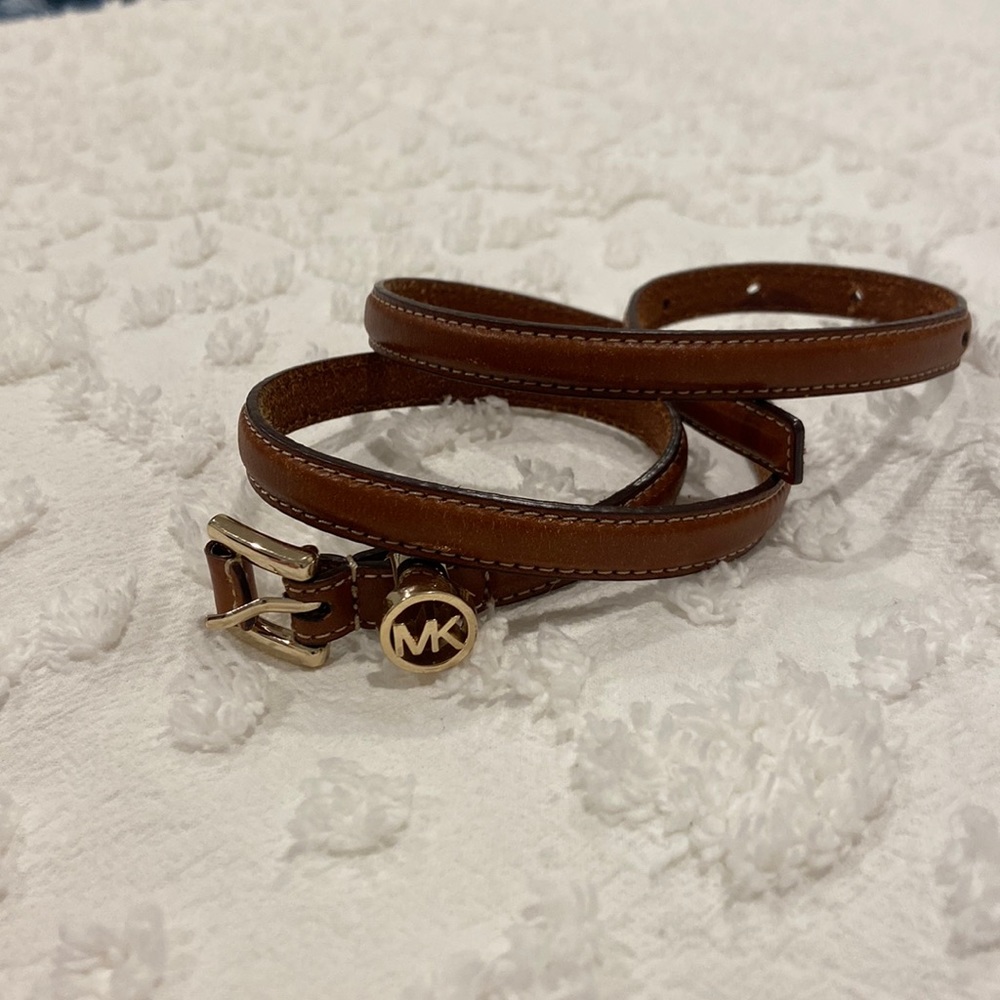Michael Kors Thin Brown Belt